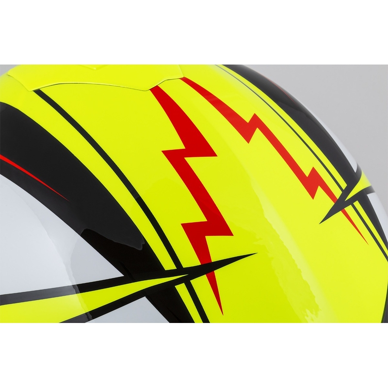 Casque moto Integral Cassida Integral GT 2.1 Flash jaune fluo-rouge-noir-blanc