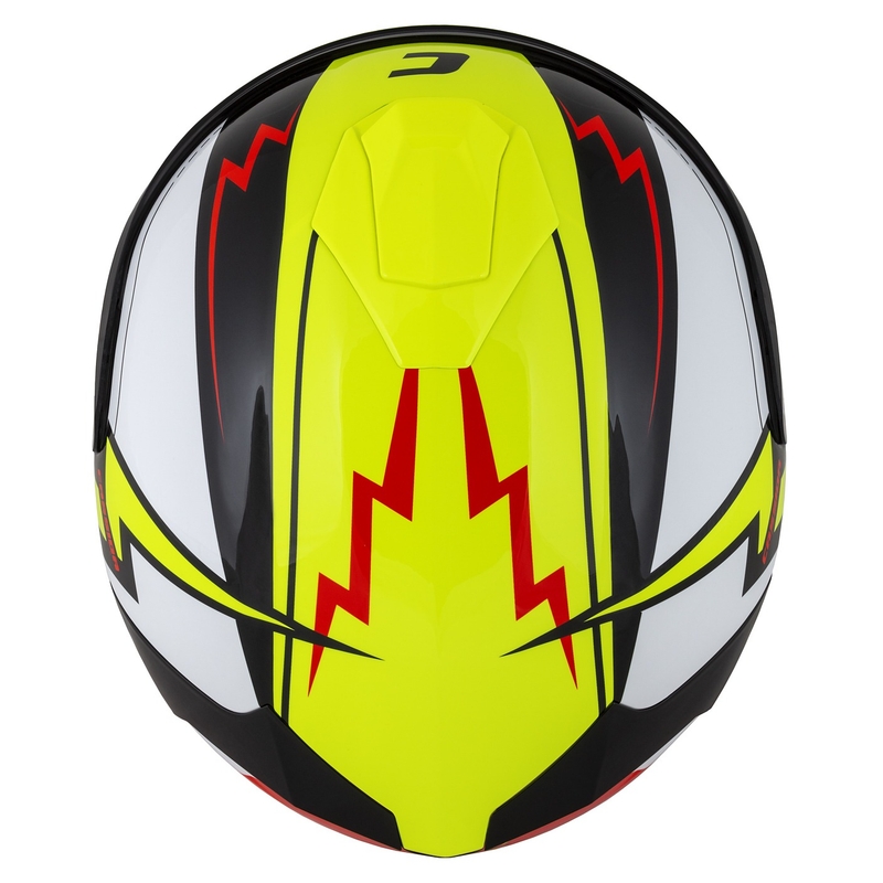 Casque moto Integral Cassida Integral GT 2.1 Flash jaune fluo-rouge-noir-blanc