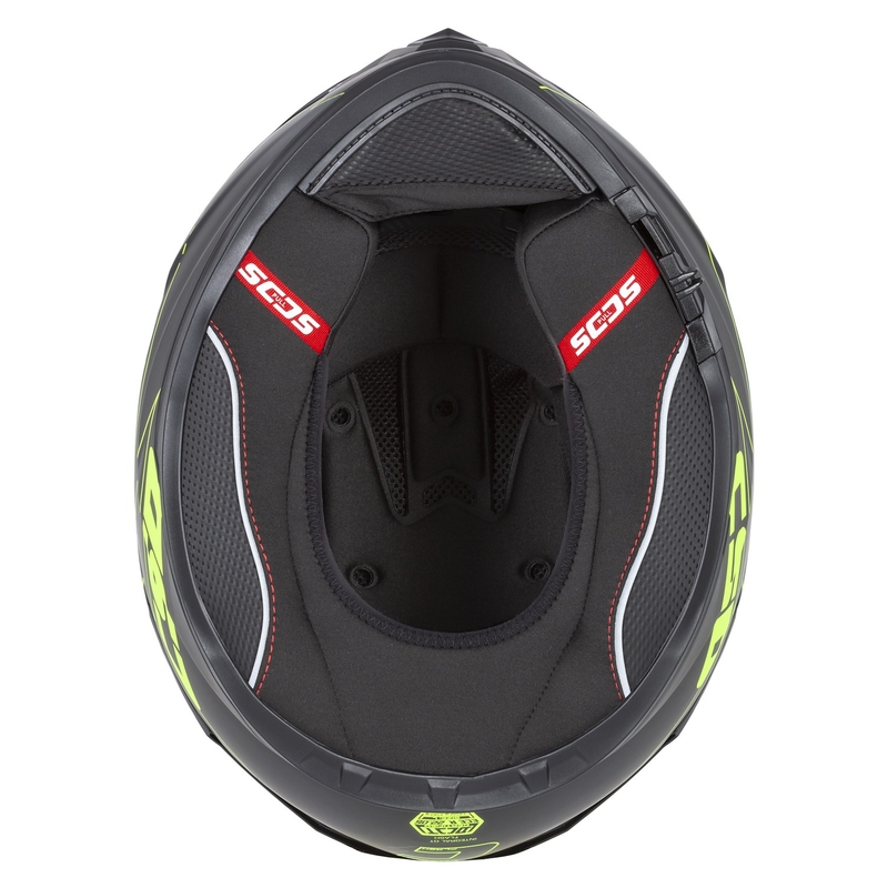 Casque moto Cassida Integral GT 2.1 Flash noir-jaune fluo-gris