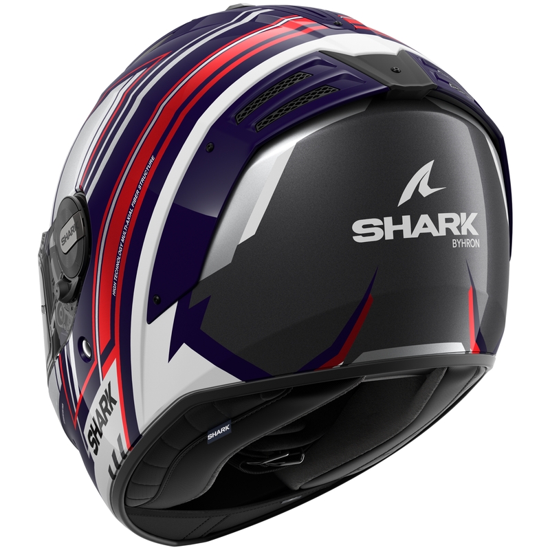 Casque moto intégral SHARK SPARTAN RS Byhron bleu-rouge-gris soldes