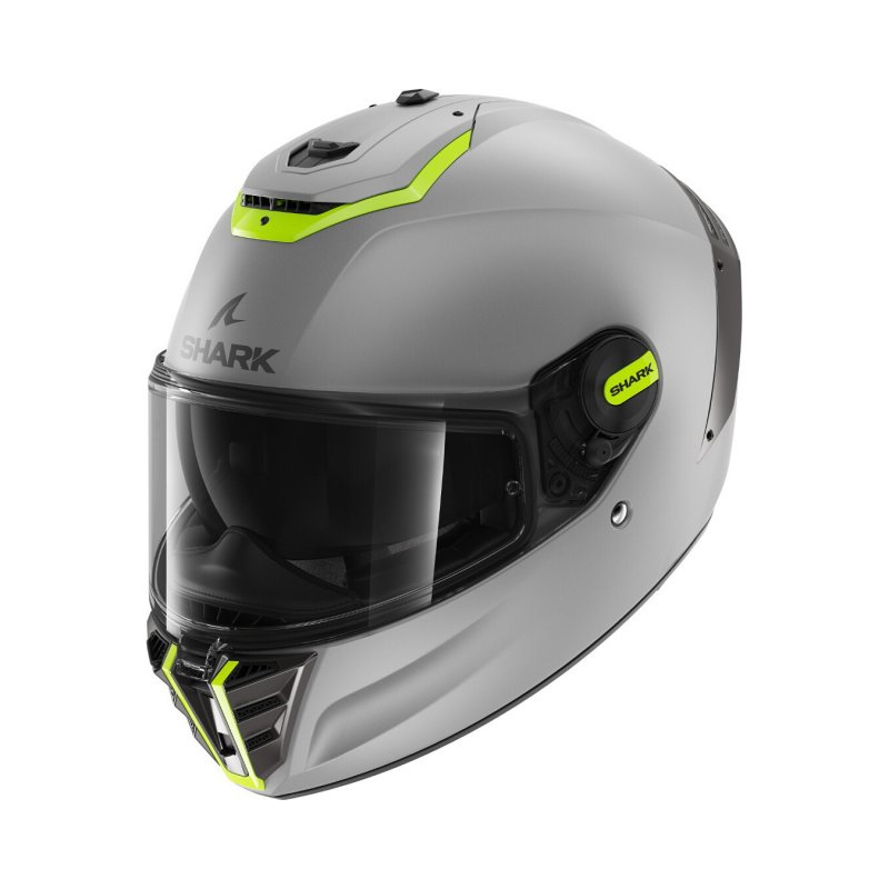 Integrální přilba na motorku SHARK SPARTAN RS Blank SP šedo-fluo žlutá
