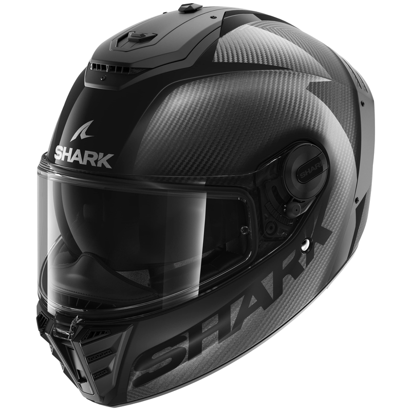 Integrální přilba na motorku SHARK SPARTAN RS Carbon Skin 2023 černá