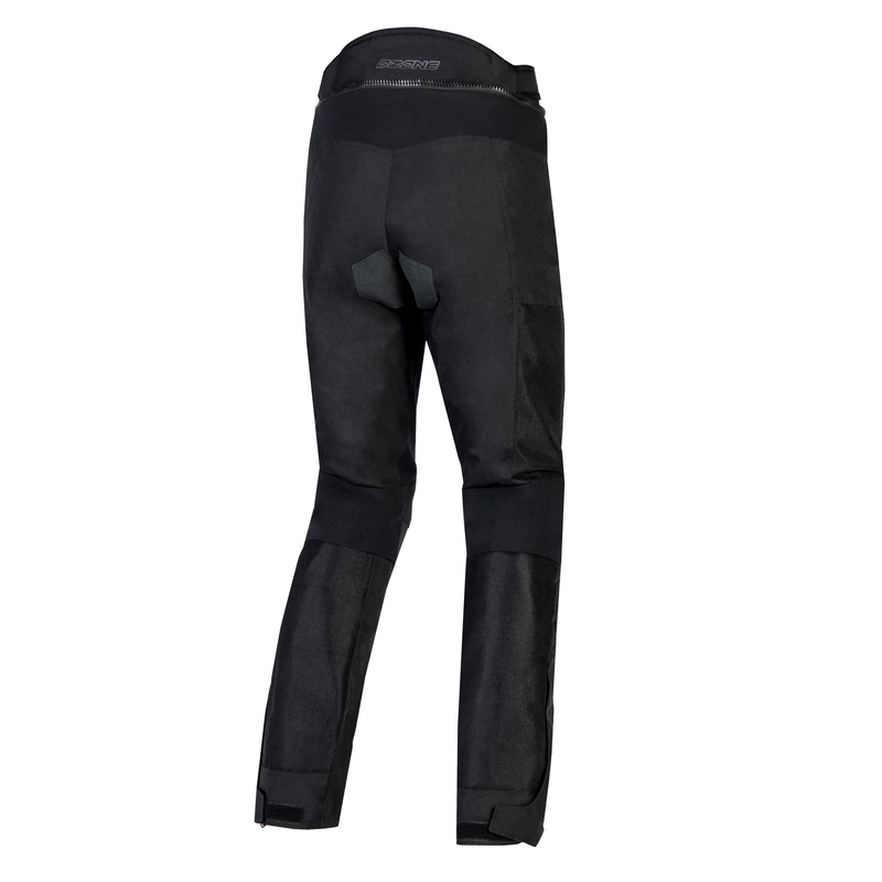 Pantalon moto Ozone Flow noir pour femme soldes