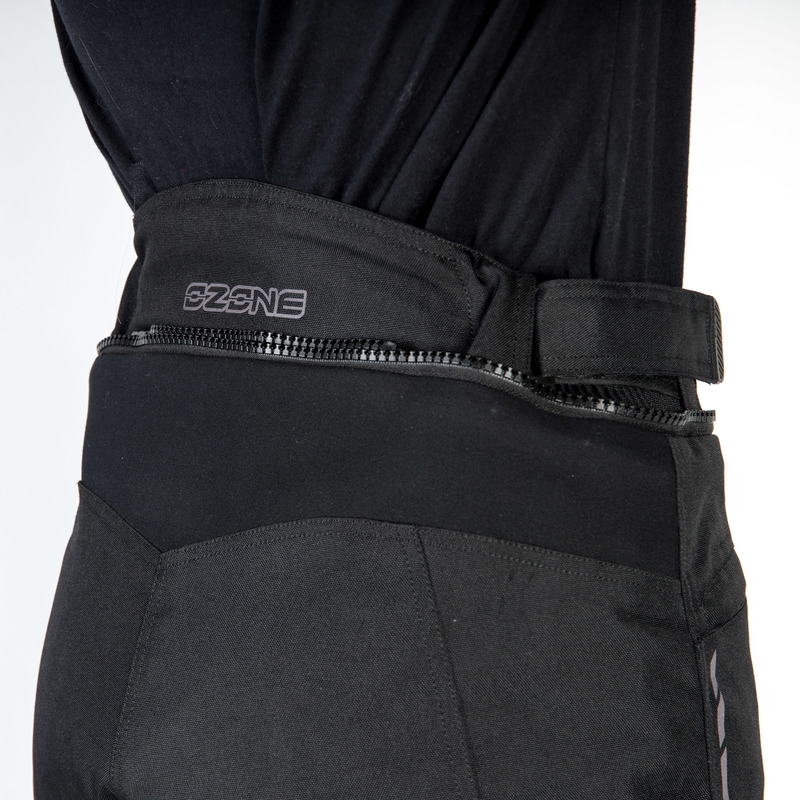 Pantalon moto Ozone Flow noir pour femme soldes
