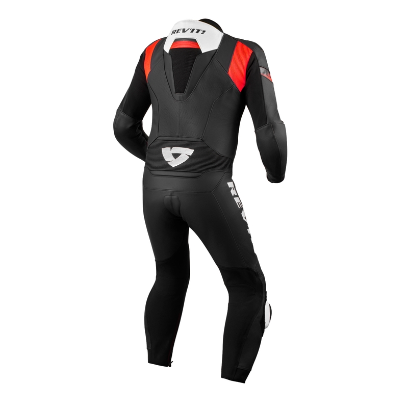 Combinaison moto une pièce Revit Argon 2 noir-rouge fluo