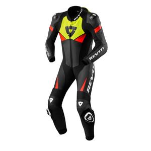 Combinaison moto une pièce Revit Argon 2 noir-jaune fluo