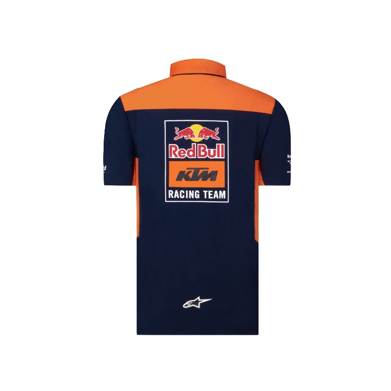 KTM Red Bull Racing Chemise officielle Teamline bleu-orange soldes