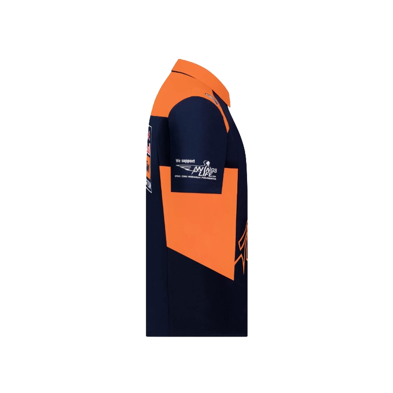 KTM Red Bull Racing Chemise officielle Teamline bleu-orange soldes