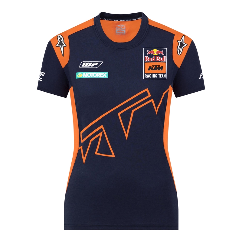 Chemise KTM Red Bull Racing Official Teamline bleu-orange pour femme soldes