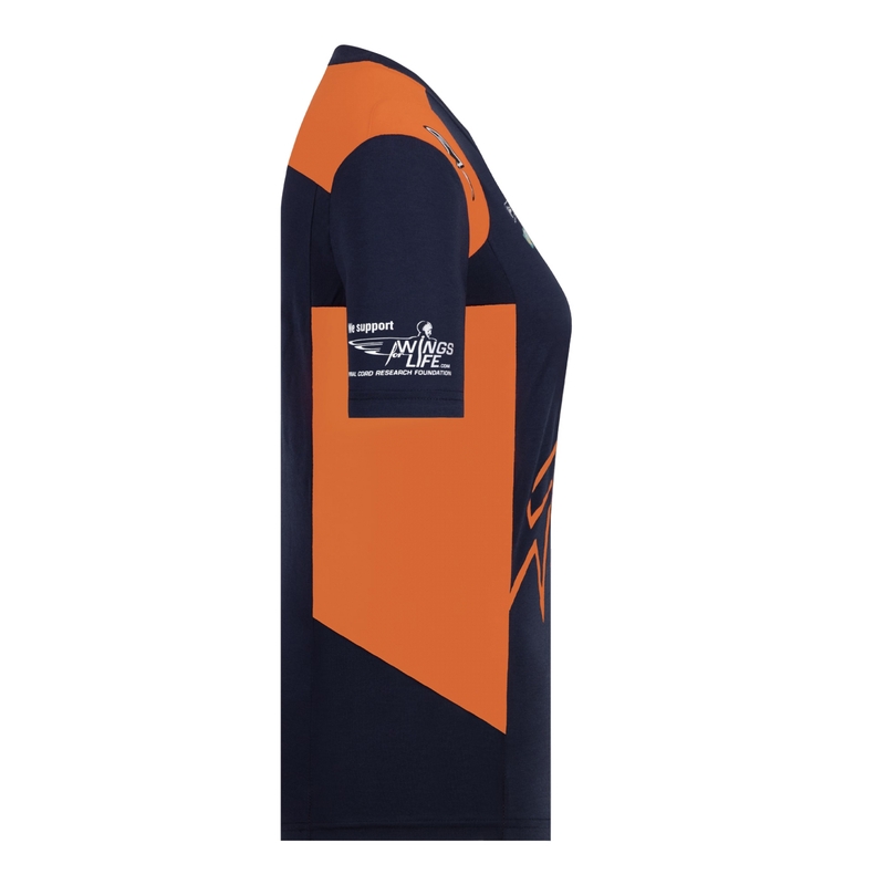Chemise KTM Red Bull Racing Official Teamline bleu-orange pour femme soldes