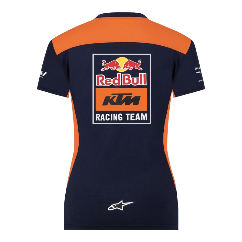Chemise KTM Red Bull Racing Official Teamline bleu-orange pour femme soldes
