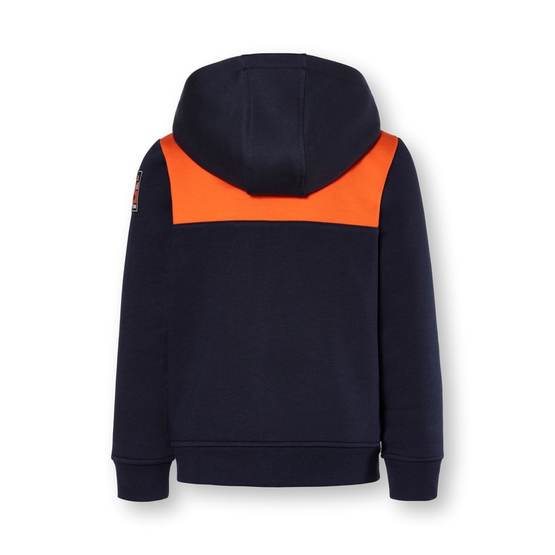 Sweat à capuche enfant KTM Red Bull Zone orange-bleu soldes
