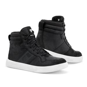 Bottes de moto Revit Kick noires et blanches soldes