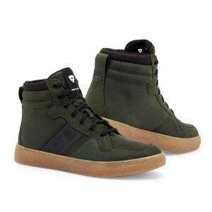 Bottes de moto Revit Kick vert foncé-marron vente soldes