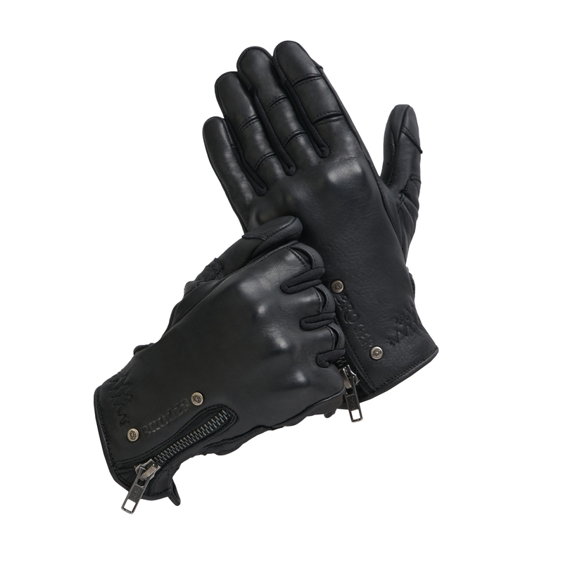 Gants de moto Broger Florida noirs pour femmes soldes