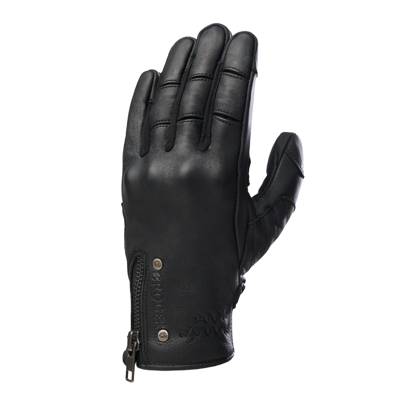 Gants de moto Broger Florida noirs pour femmes soldes