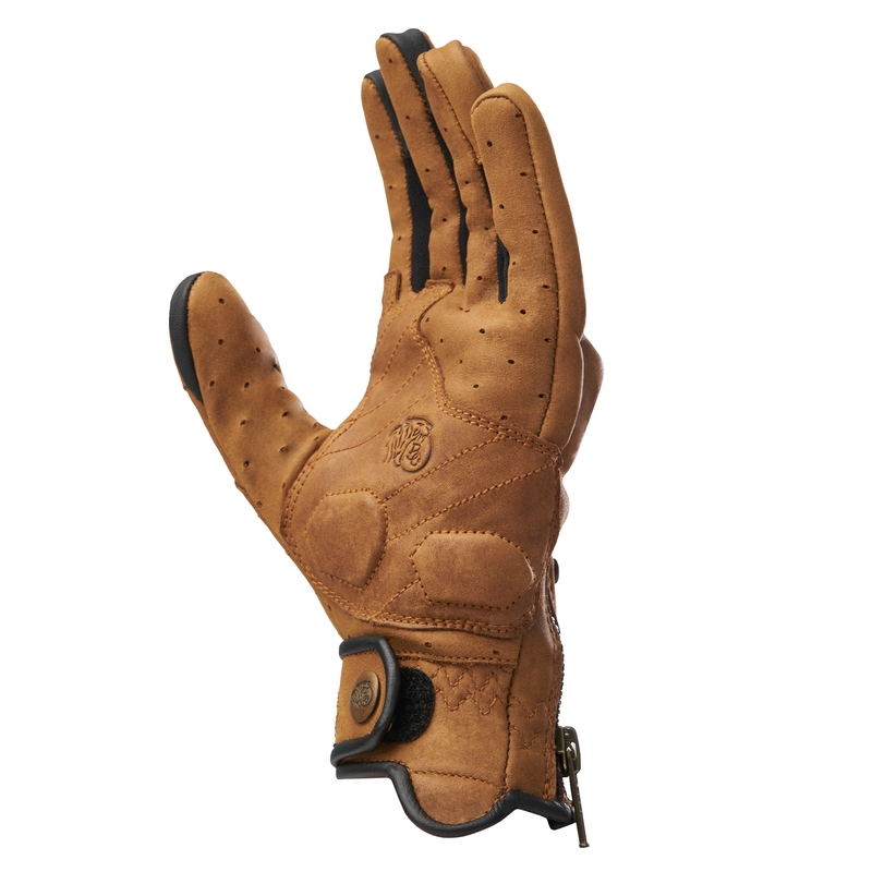 Gants de motard Broger Florida Cognac Brown pour femme soldes