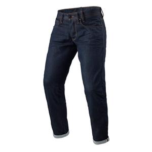 Revit Lewis Selvedge TF Jean moto court bleu foncé