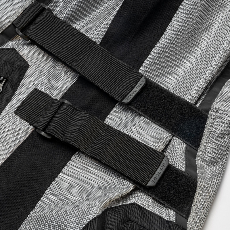 Veste de moto Rebelhorn Scandal II noir argenté
