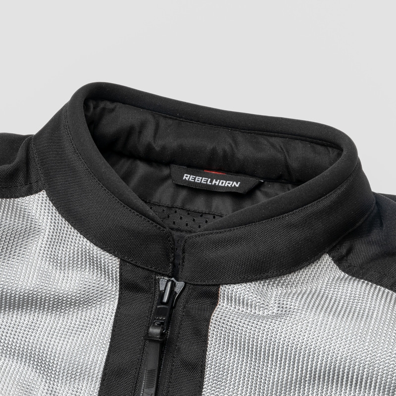 Veste de moto Rebelhorn Scandal II noir argenté