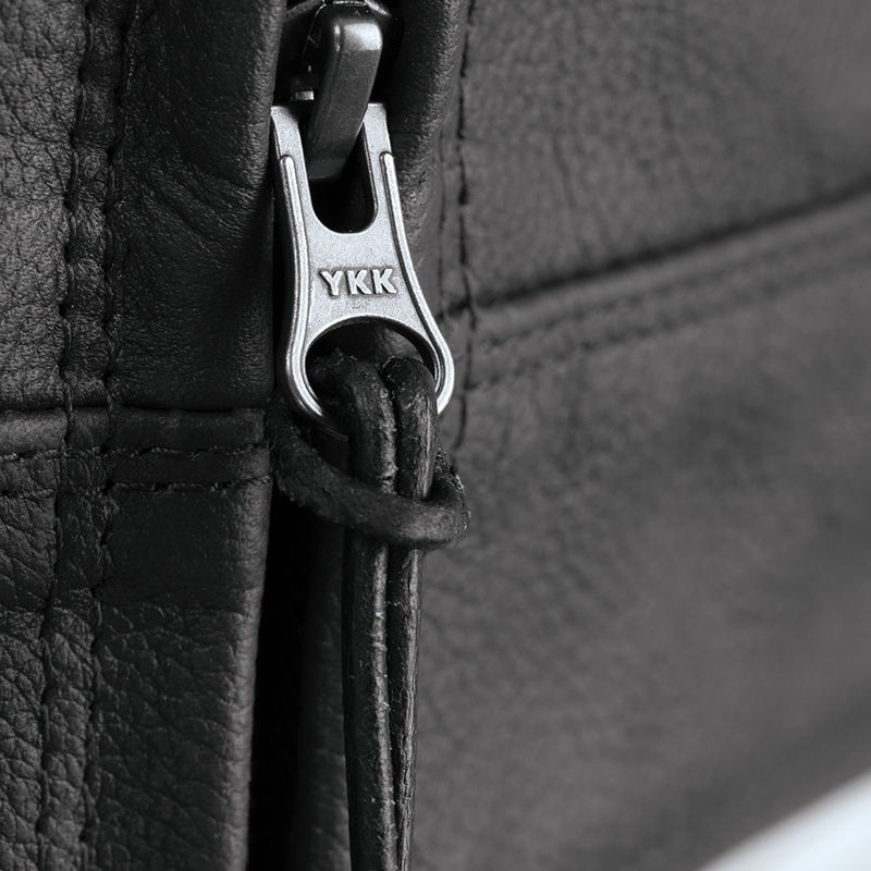 Oxford Walton Veste de moto en cuir noir