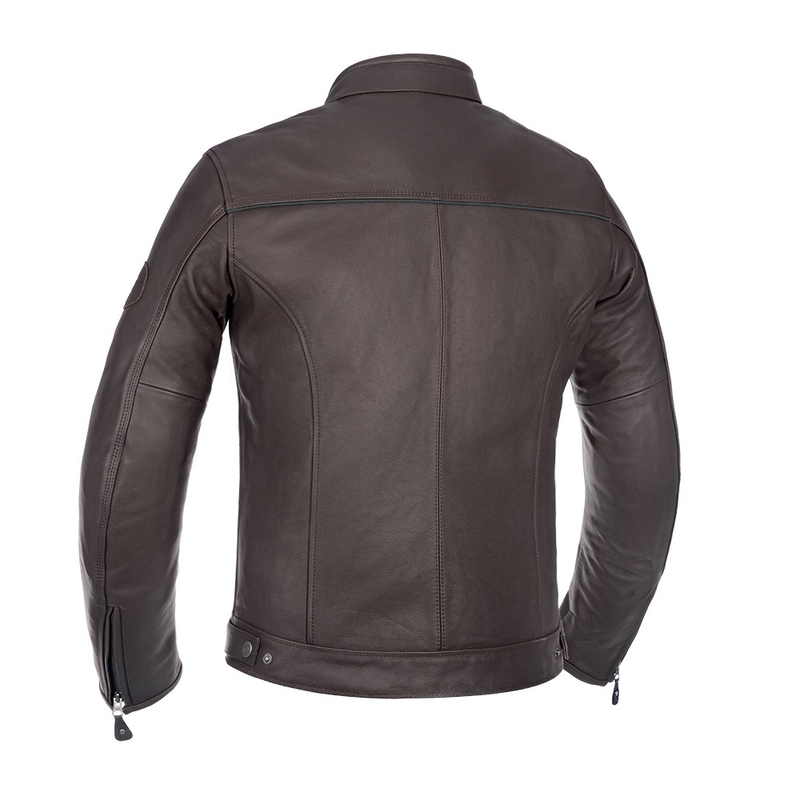 Oxford Walton Veste de moto en cuir marron soldes