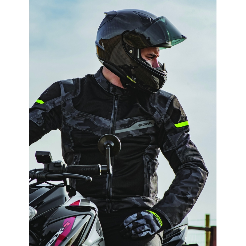 Veste moto Oxford Dakar D2D Air camouflage gris soldes