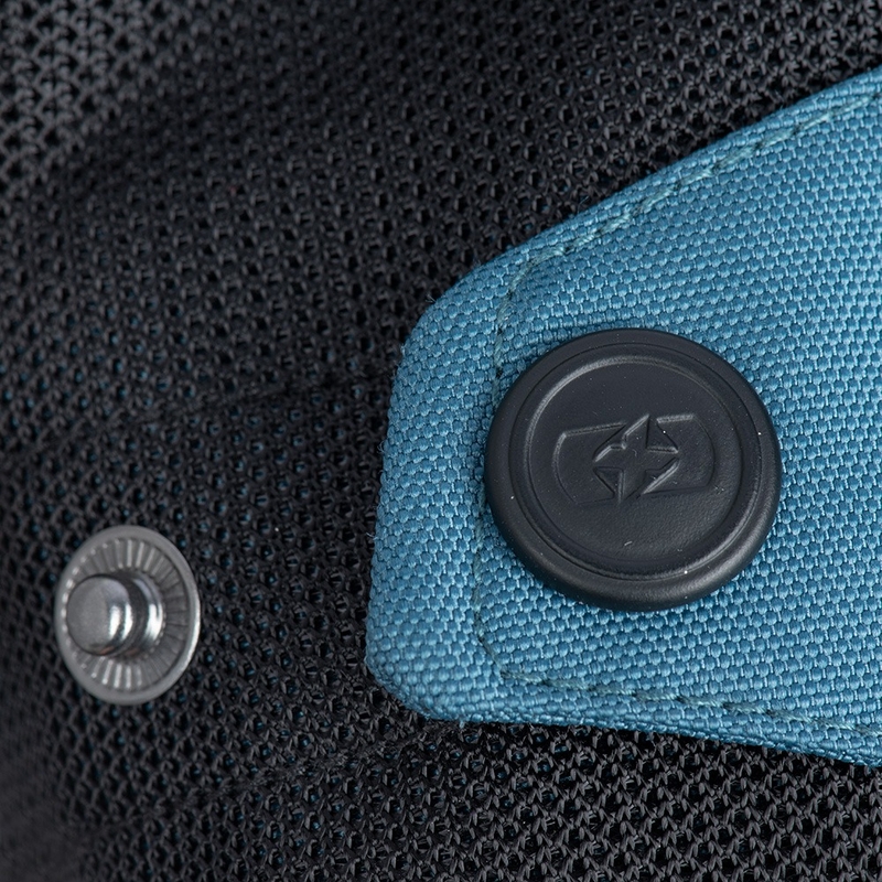 Oxford Dakar D2D Air blouson moto bleu argenté jaune fluo