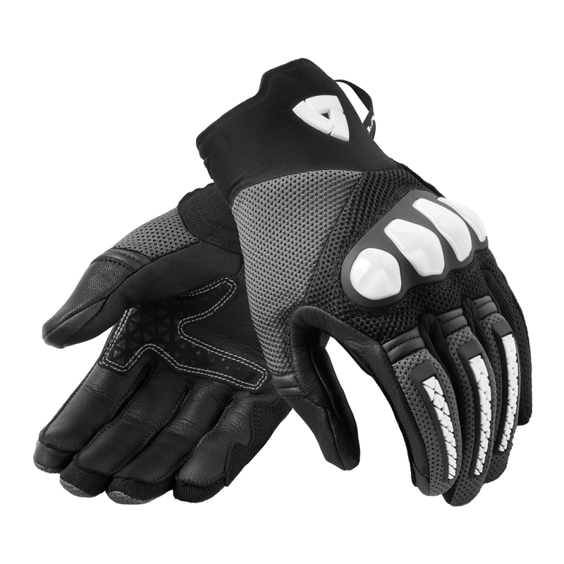 Gants moto Revit Speedart Air noir et blanc soldes