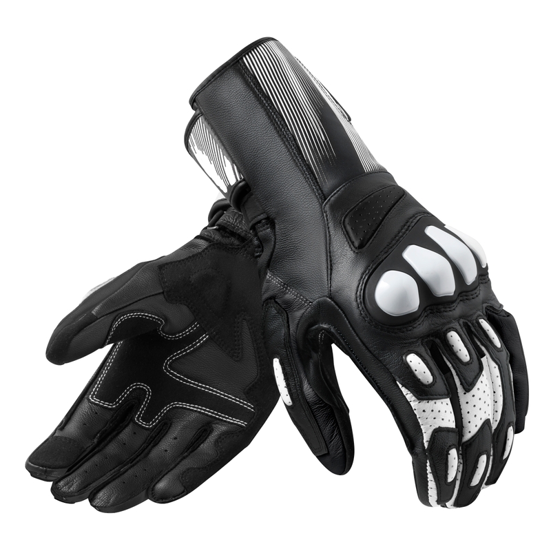 Gants moto Revit Metis 2 noir et blanc