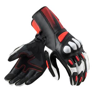 Gants moto Revit Metis 2 noir-rouge fluo soldes