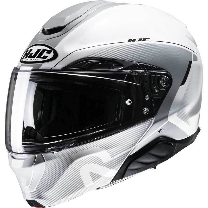 HJC RPHA 91 Combust MC10 casque moto gris et blanc soldes
