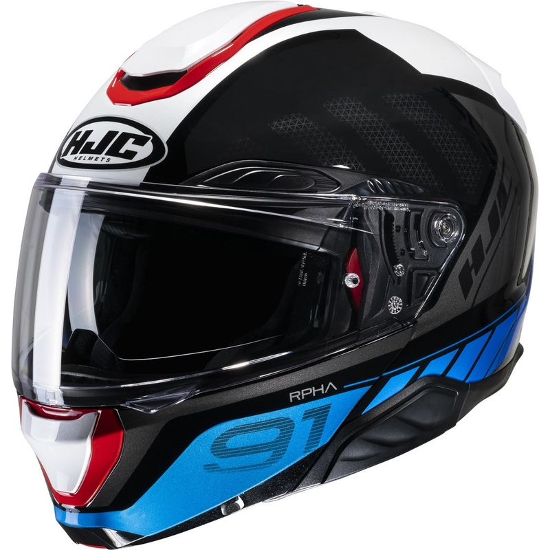 Casque moto HJC RPHA 91 Rafino MC21 rouge-bleu-noir-blanc