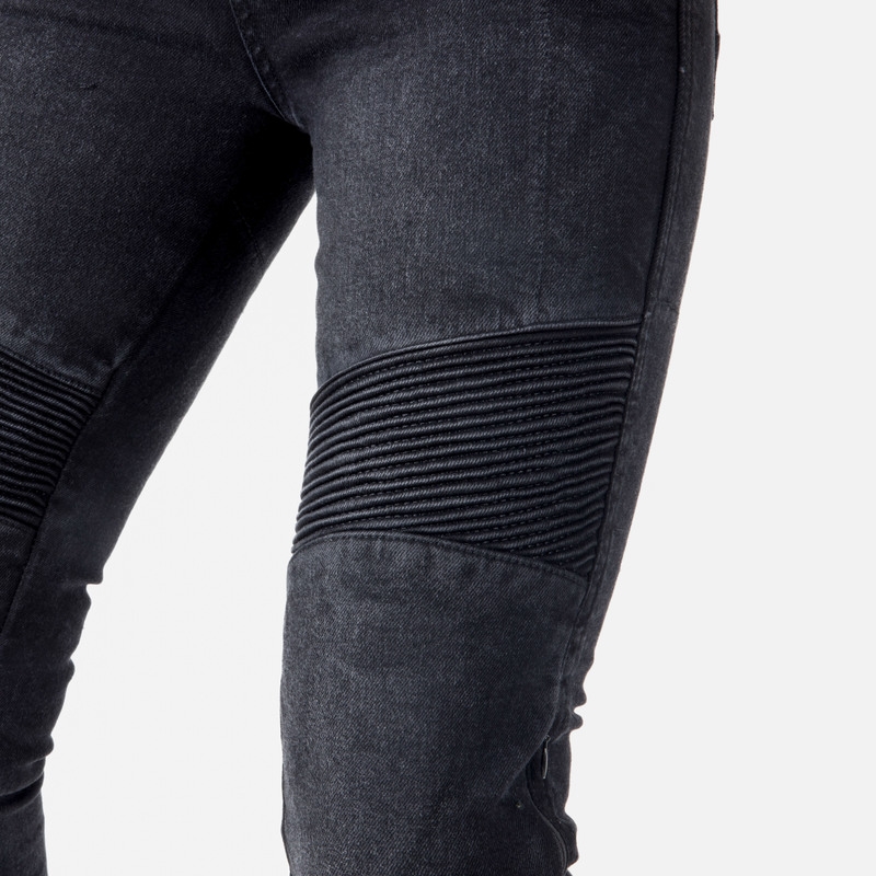 Jeans moto Ozone Agness II Black pour femme