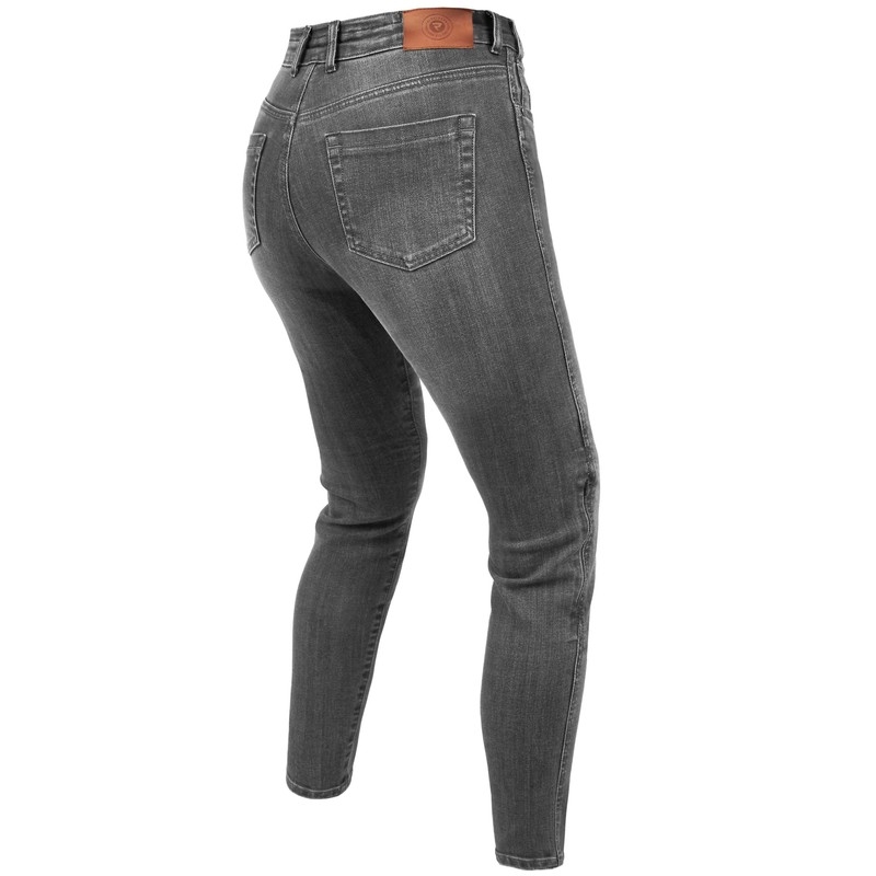 Jean moto Rebelhorn Classic III SK gris délavé pour femme soldes
