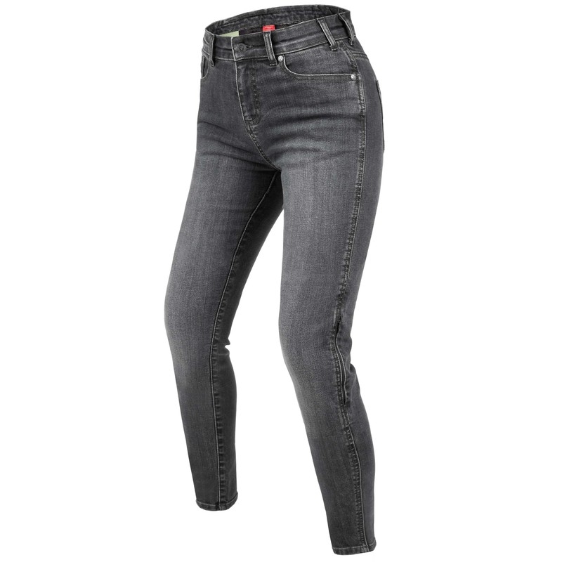 Jean moto Rebelhorn Classic III SK gris délavé pour femme soldes