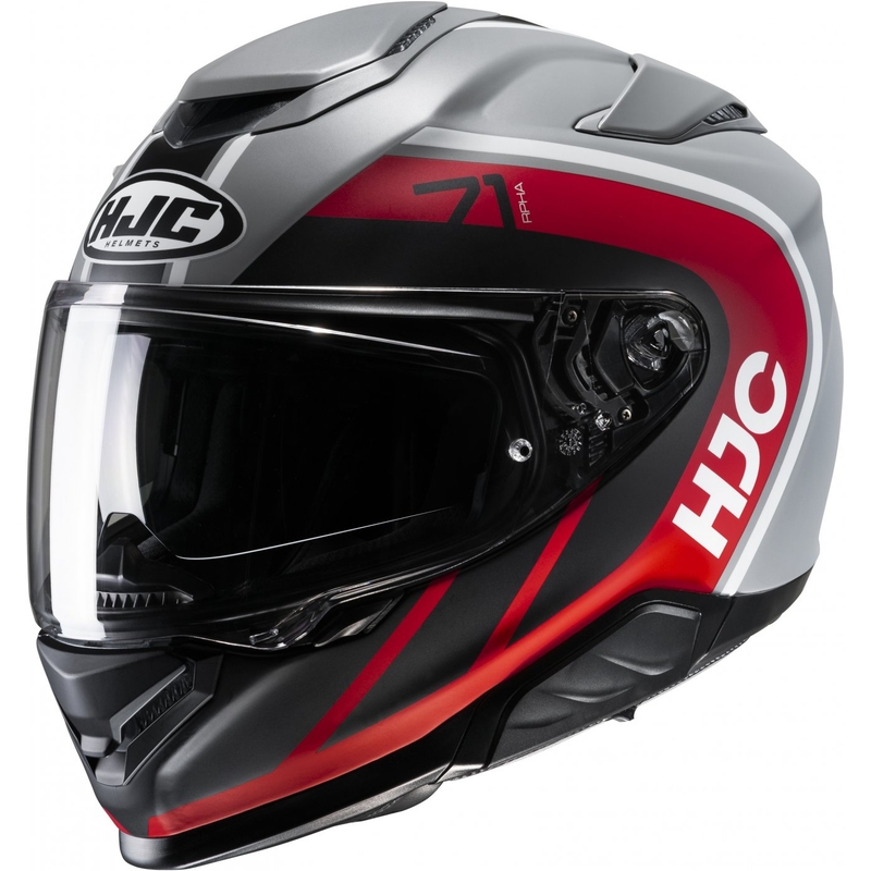 Casque moto intégral HJC RPHA 71 Mapos MC1SF noir-blanc-gris-rouge soldes
