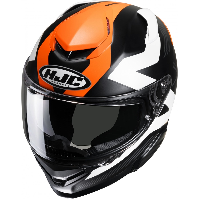 Casque moto intégral HJC RPHA 71 Pinna MC7SF noir-blanc-orange soldes