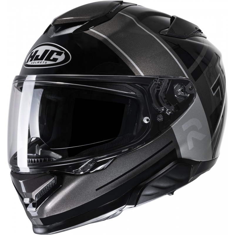 Casque moto intégral HJC RPHA 71 Zecha MC5 noir-gris-argenté