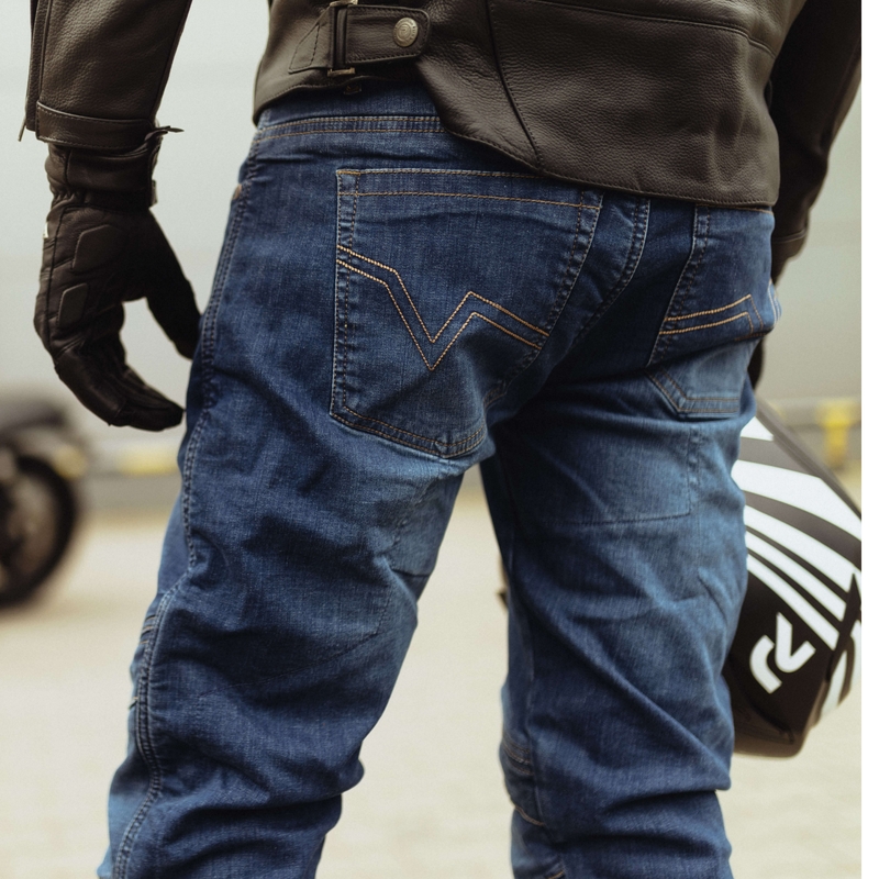 Jean moto Rebelhorn Rage II, bleu délavé soldes