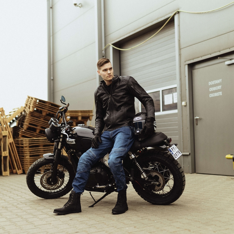 Jean moto Rebelhorn Rage II, bleu délavé soldes