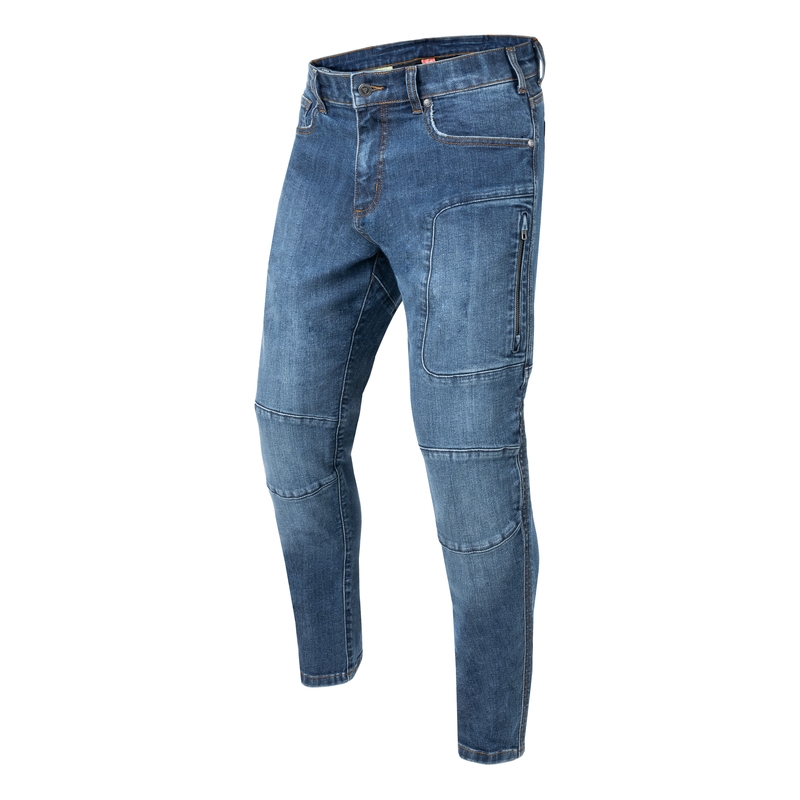 Jean moto Rebelhorn Rage II, bleu délavé soldes