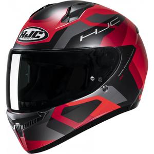 Casque moto intégral HJC C10 Tins MC1SF noir-gris-rouge