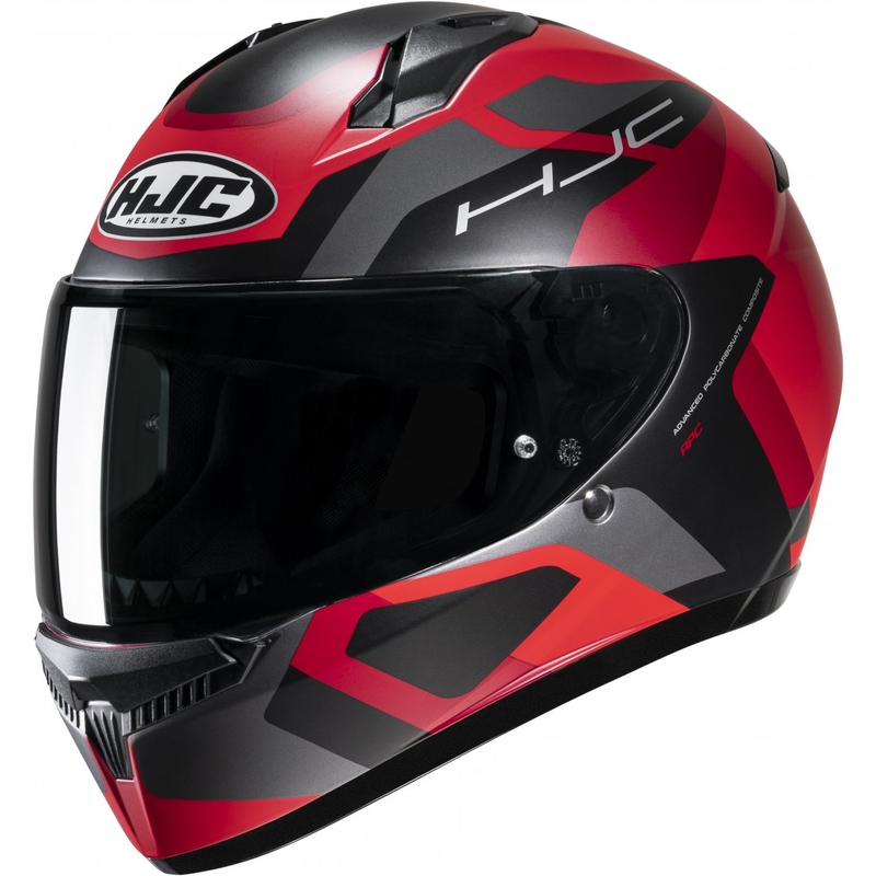 Casque moto intégral HJC C10 Tins MC1SF noir-gris-rouge