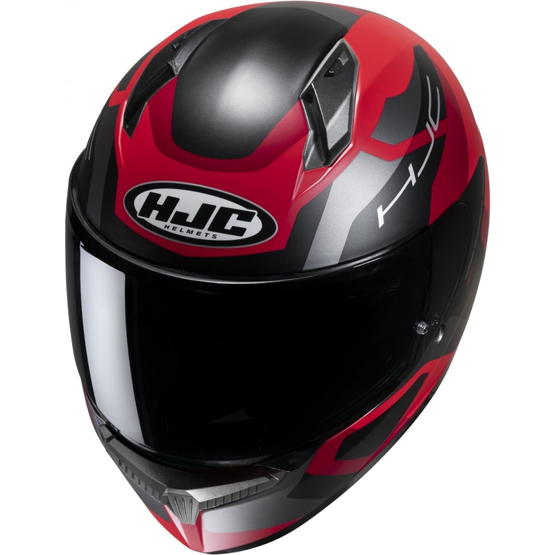 Casque moto intégral HJC C10 Tins MC1SF noir-gris-rouge