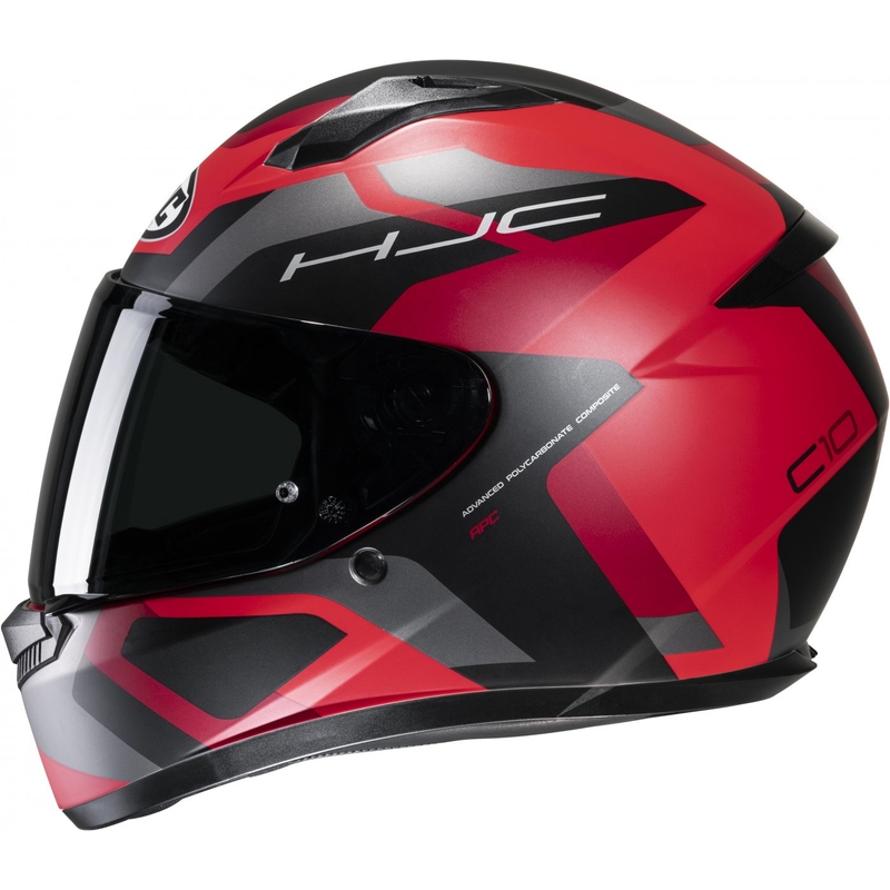 Casque moto intégral HJC C10 Tins MC1SF noir-gris-rouge
