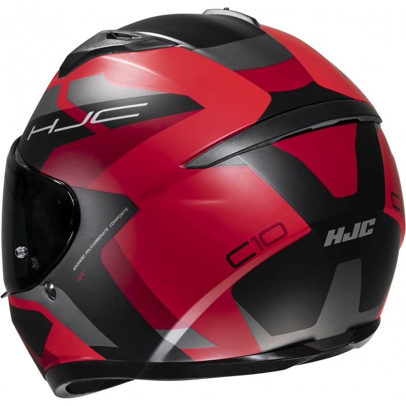Casque moto intégral HJC C10 Tins MC1SF noir-gris-rouge