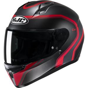 Casque moto intégral HJC C10 Elie MC1SF noir-rouge