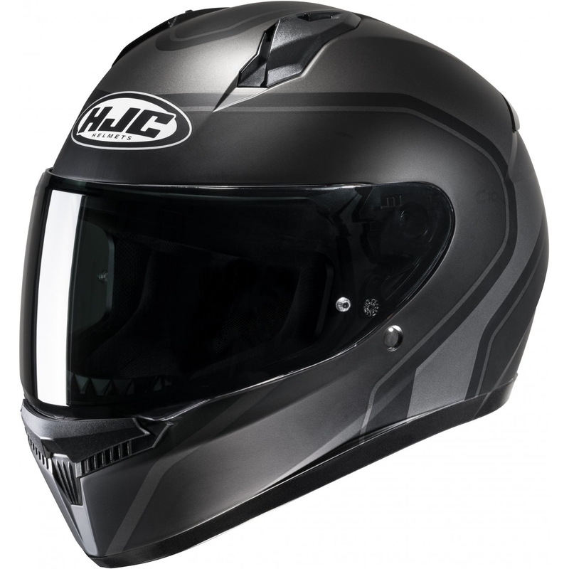 Casque moto intégral HJC C10 Elie MC5SF noir-gris