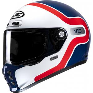 Casque moto intégral HJC V10 Grape MC21 rouge-bleu-blanc